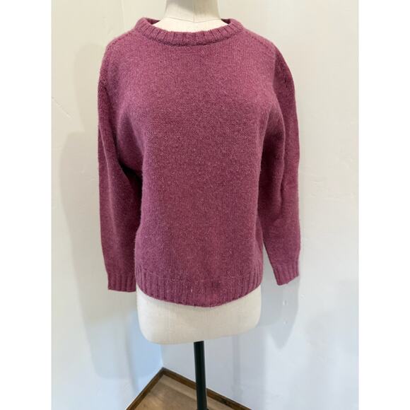 Celine Cashmere Women's XS Sweater Crewneck Jumper Berry Pink cashmere knit - Picture 1 of 10